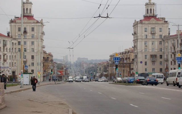 Уникальное Запорожье: весь проспект с высоты птичьего полета Фото № 0 Уникальное Запорожье: весь проспект с высоты птичьего полета Фото № 0