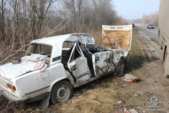 Под Запорожьем резонансное ДТП, есть погибший Фото № 1 Под Запорожьем резонансное ДТП, есть погибший Фото № 1