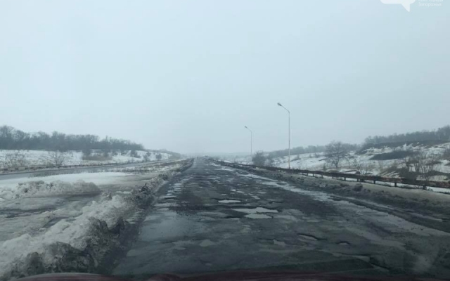 В Запорожье дороги сошли вместе со снегом (ФОТО) Фото № 1 В Запорожье дороги сошли вместе со снегом (ФОТО) Фото № 1