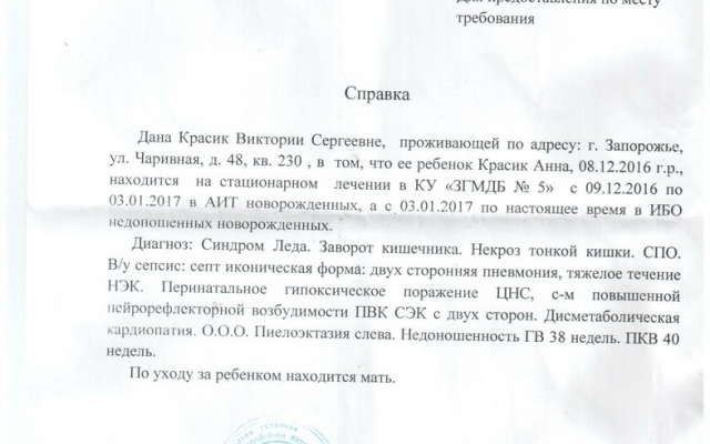 Помогите: в Запорожье собирают деньги на лечение младенца Фото № 0 Помогите: в Запорожье собирают деньги на лечение младенца Фото № 0