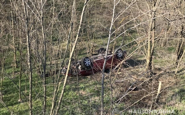 Под Запорожьем автомобиль слетел с дороги в овраг (ФОТО) Фото № 1 Под Запорожьем автомобиль слетел с дороги в овраг (ФОТО) Фото № 1