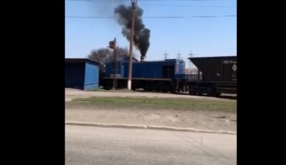 В Запорожье заметили тепловоз- В Запорожье заметили тепловоз-