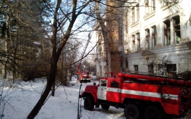 Смотрите: крупный пожар на Хортице в Запорожье Фото № 1 Смотрите: крупный пожар на Хортице в Запорожье Фото № 1