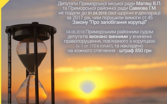 В Запорожской области депутатов оштрафовали за не поданные вовремя декларации Фото № 0 В Запорожской области депутатов оштрафовали за не поданные вовремя декларации Фото № 0