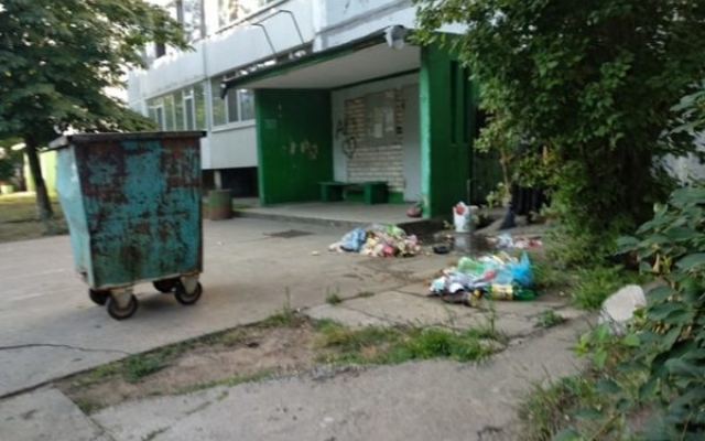 В Запорожской области мусорный бак упал на дворника, женщина в больнице (ФОТО) Фото № 1 В Запорожской области мусорный бак упал на дворника, женщина в больнице (ФОТО) Фото № 1
