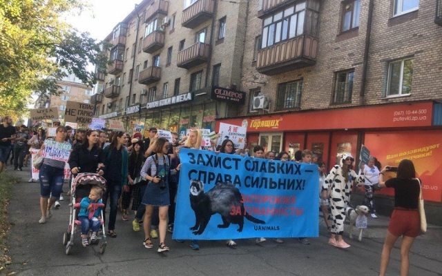 В Запорожье прошел протест в защиту животных (ФОТО) Фото № 9 В Запорожье прошел протест в защиту животных (ФОТО) Фото № 9