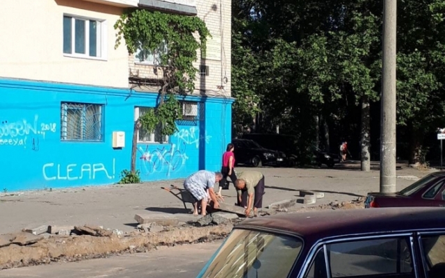 Злоумышленники украли бордюры (ФОТО) Фото № 2 Злоумышленники украли бордюры (ФОТО) Фото № 2