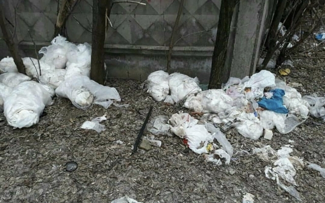 Жители Запорожья жалуются на стихийную свалку около больницы Фото № 0 Жители Запорожья жалуются на стихийную свалку около больницы Фото № 0