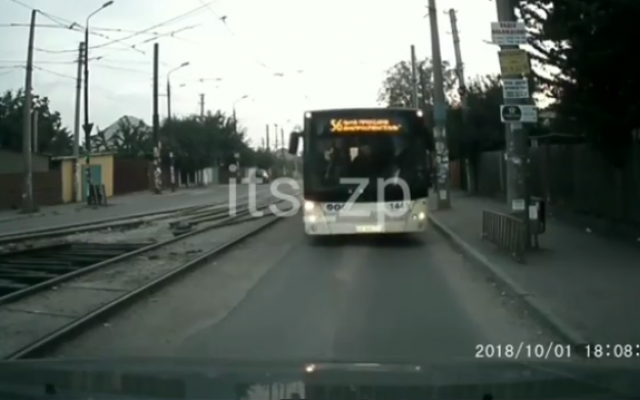 В Запорожье автобус сел В Запорожье автобус сел