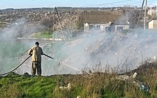 Фото:под Запорожьем огромный пожар на свалке Фото № 1 Фото:под Запорожьем огромный пожар на свалке Фото № 1