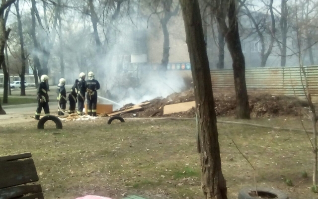 Смотрите: в центре Запорожья пожар Фото № 2 Смотрите: в центре Запорожья пожар Фото № 2