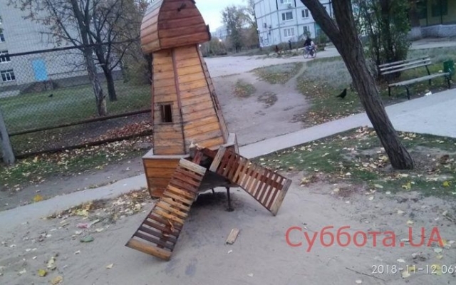 Вандалы разгромили любимую мельницу горожан (ФОТО) Фото № 2 Вандалы разгромили любимую мельницу горожан (ФОТО) Фото № 2