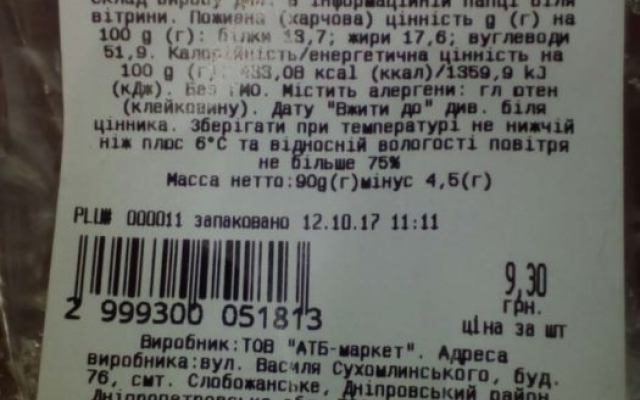 Покупатель приобрел в АТБ страшную сосиску в тесте (ФОТО) Фото № 3 Покупатель приобрел в АТБ страшную сосиску в тесте (ФОТО) Фото № 3