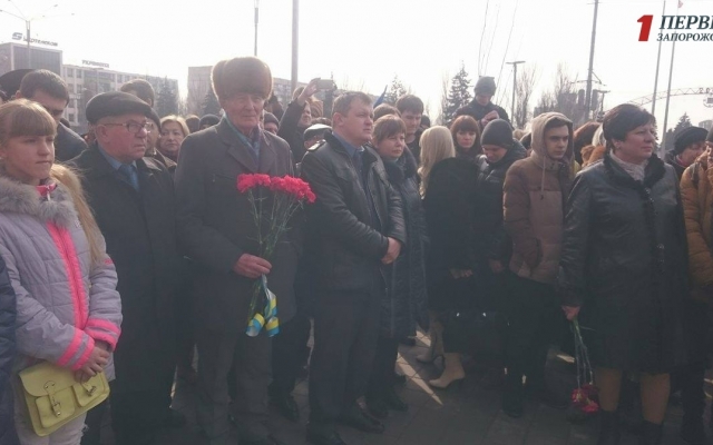 На митинге в честь Героев Небесной Сотни Буряку кричали На митинге в честь Героев Небесной Сотни Буряку кричали