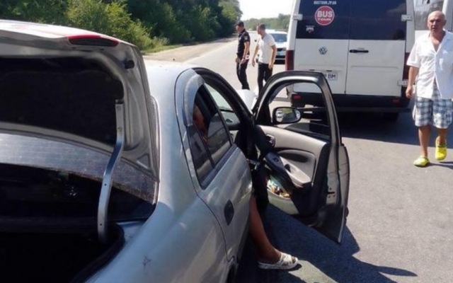 Под Запорожьем в аварию попал автобус Под Запорожьем в аварию попал автобус