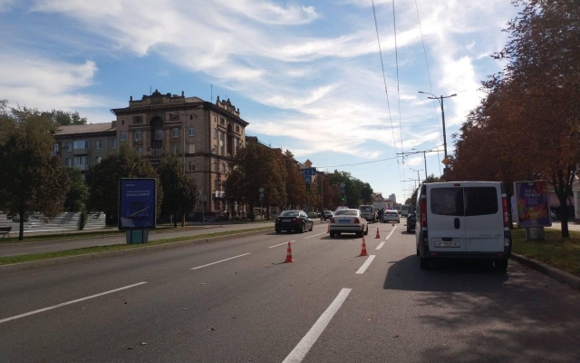В центре Запорожья авария с участием В центре Запорожья авария с участием