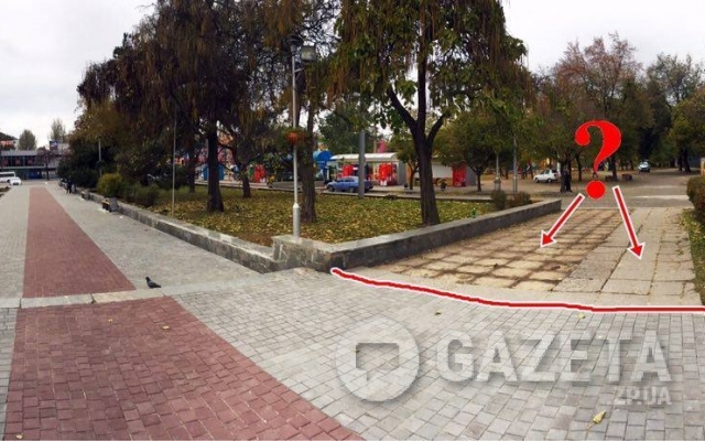Недореконструкция площади по-запорожски Фото № 1 Недореконструкция площади по-запорожски Фото № 1