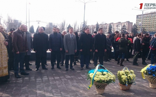 На митинге в честь Героев Небесной Сотни Буряку кричали На митинге в честь Героев Небесной Сотни Буряку кричали