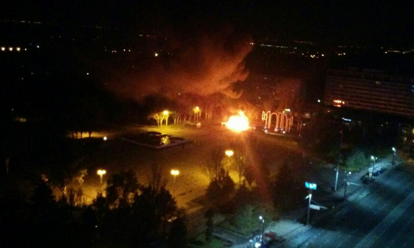 Опубликовано видео пожара на Фестивальной