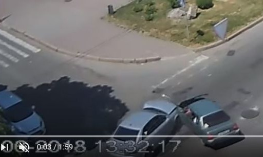В сети опубликовали видео аварии на бульваре Шевченко