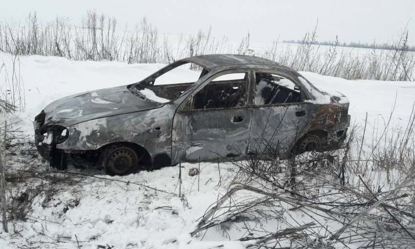 Продолжение истории с нападением на мясника: Под Запорожьем обнаружили сгоревшее авто (ФОТО)