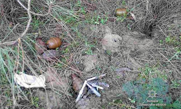 Запорожцы вместо грибов собирают гранаты