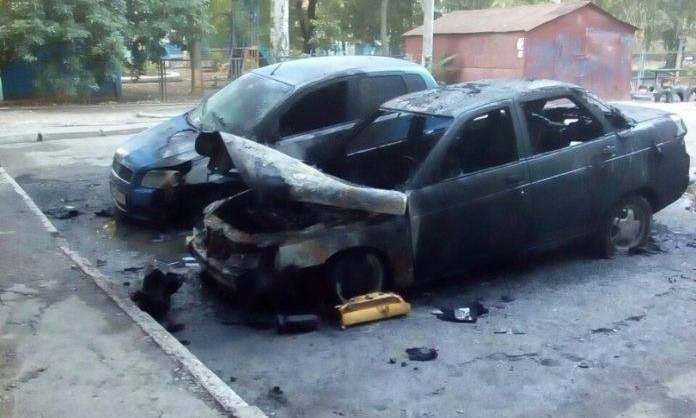 Стало известно, чей автомобиль сожгли ночью в Мелитополе