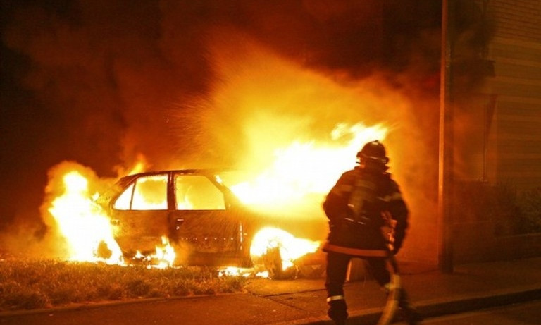 В Ореховском районе сгорел автомобиль