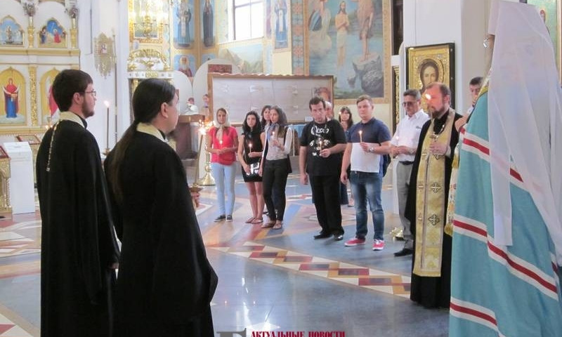 В запорожской церкви молились за журналистов (ФОТО)