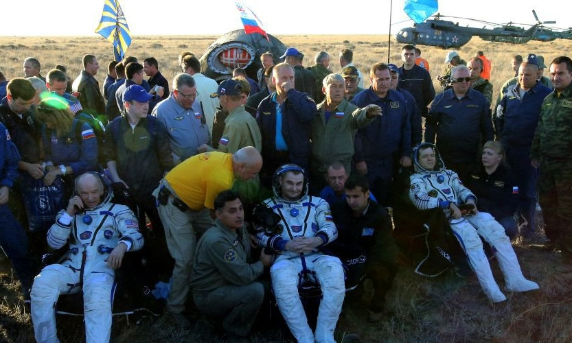 Запорожский космонавт вернулся на Землю