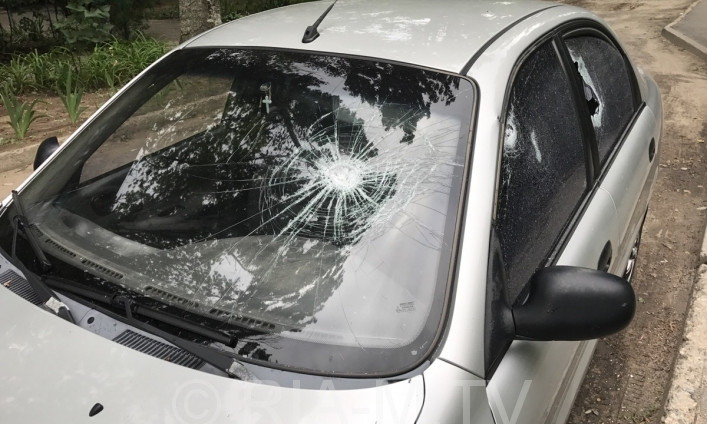 В сети опубликовали фото разбитого авто главного судьи