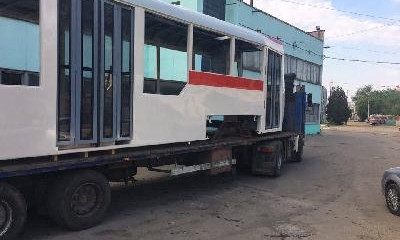 В Запорожье собран первый новый трамвай