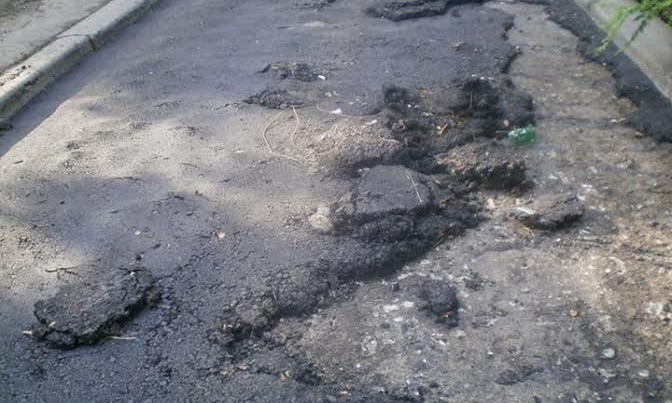 Запорожцы возмущены качеством ремонта дорог