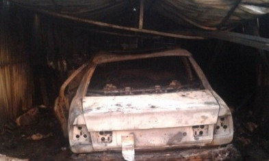 В Запорожье сгорело ещё одно авто