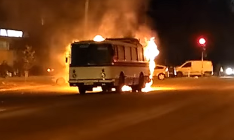 Стала известна возможная причина возгорания автобуса на Бабурке