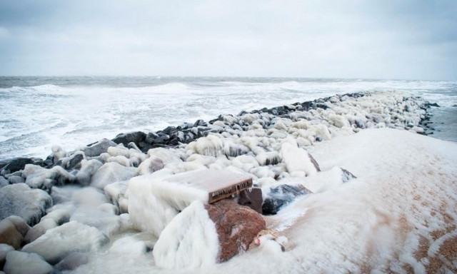 Смотрите: Азовское море застыло (ФОТО)