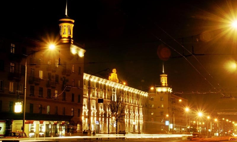 По ночному Запорожью гулял президент Латвии (ФОТО)