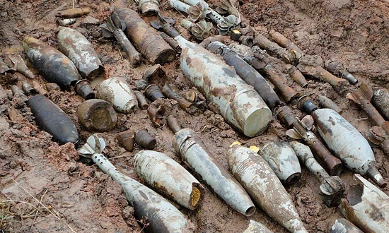 В Запорожской области обнаружили целый арсенал боеприпасов