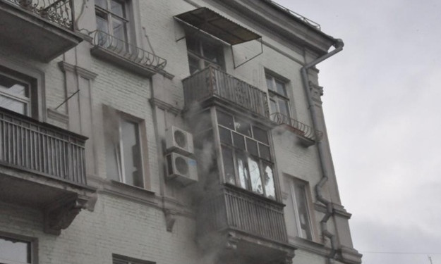 В центре Запорожья горела многоэтажка (ФОТО)