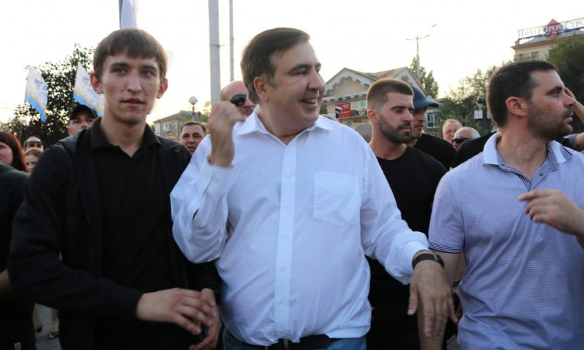 Запорожца выгнали с митинга Саакашвили (ВИДЕО)