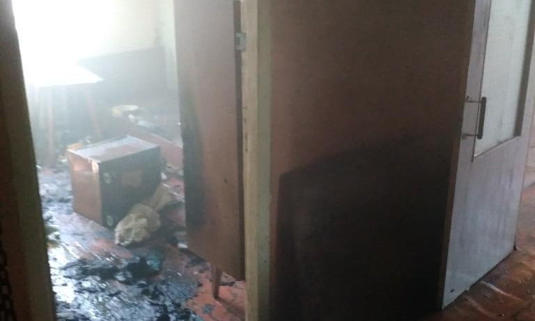 В Мелитополе горел девятиэтажный дом