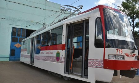 Появились фото испытания нового запорожского трамвая