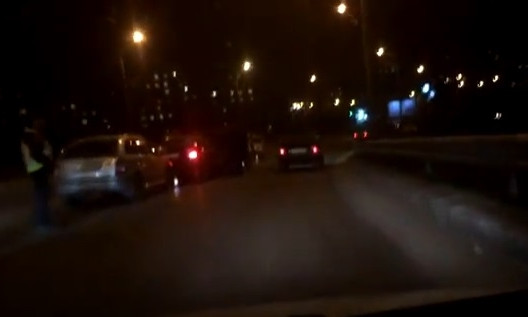 Видео с места массовой автоаварии в Запорожье 