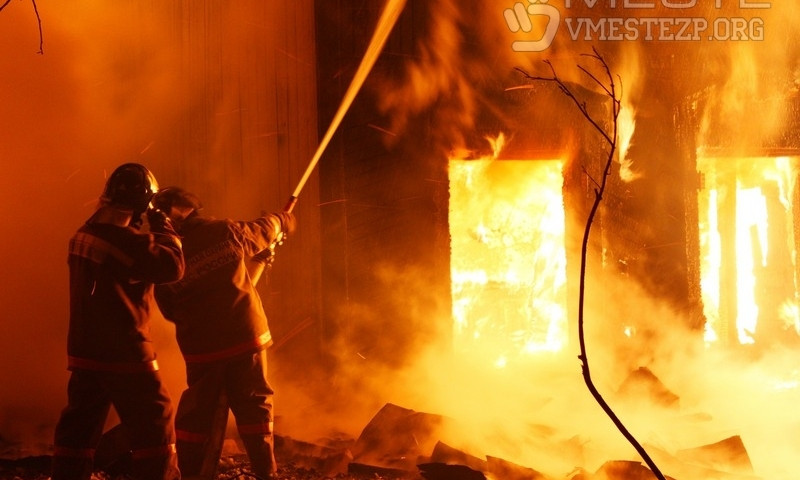 В Запорожской области сгорел дом