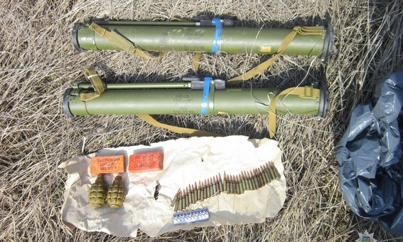 В Запорожской области  найден  оружейный арсенал