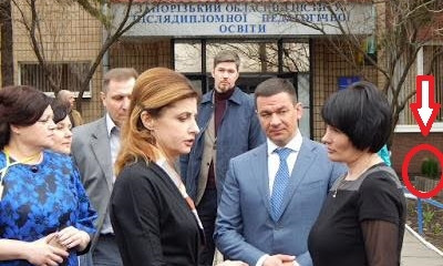Областной институт обвинили в фальшивых декорациях для Порошенко