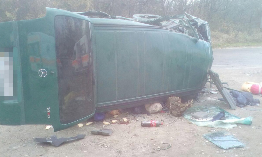 Опубликованы фото аварии на запорожской трассе