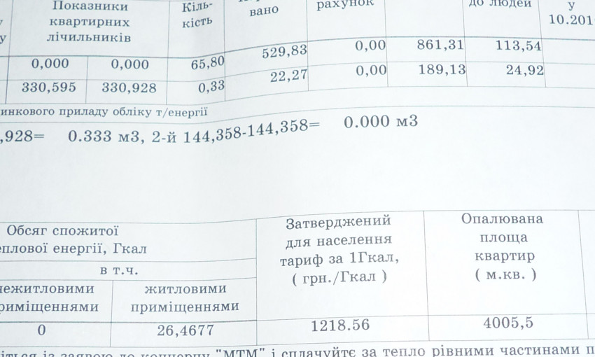 Жители Запорожья получили первые счета за отопление 