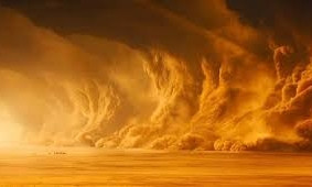 Песчаная буря в Запороской области (ВИДЕО)