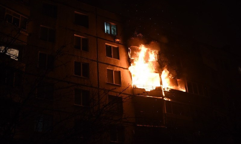 Появились подробности пожара в центре Запорожья (ФОТО)